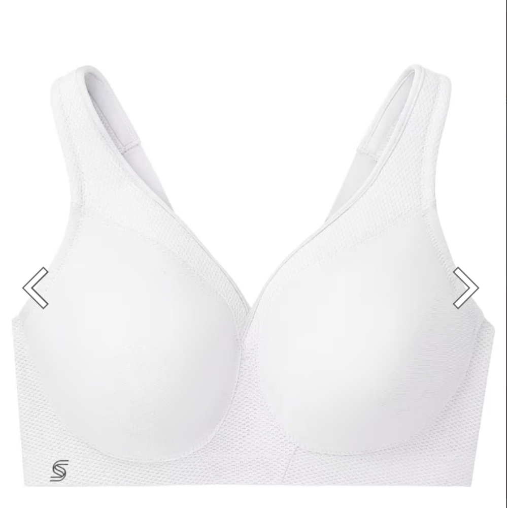 Glamorise White Sports Bra